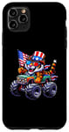 iPhone 11 Pro Max Patriotic Tiger 4th July Monster Truck American Case