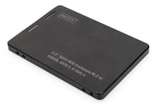 Digitus DA-71118 harddiskkabinett SSD-kabinett Sort 2.5"