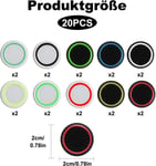 TRAHOO-20 Pièces Joystick Protection Silicone,Remplacement Capuchons Joystick, Grip Joystick Protection Manette pour PS5 PS4 PS3