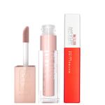 Maybelline Lifter Gloss and Superstay Matte Ink Lipstick Bundle (Various Shades) - 25 Heroine