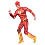 amscan-9906107 The Flash Costume d'halloween pour Homme – Taille L, 9906107, Red, Large: 42-46"