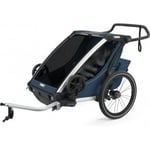 Thule Chariot Cross 2 -multifunktionell barnvagn, blå