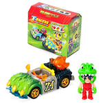 T-RACERS Glow Race Series – Collectible surprise car and driver. Car can be taken apart piece by piece, and parts are interchangeable