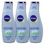 Nivea After Sun Lotion Moisturising Cream With Aloe Vera 3 x 200ml Triple pack