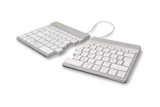 R-Go Ergonomic Keyboard Split break - tastatur - med integreret brudindikator - QWERTZ - tysk - hvid Indgangsudstyr