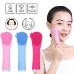 Silicone Ultrasonic Cleansing Vibration Face Cleaning Brush Pore Blue