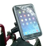 Wheelchair U-Bolt Mount with Weather Resistant Case Holder for iPad Mini 1 2 3