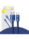 Baseus Crystal Shine cable USB to USB-C 100W 2m (blue)
