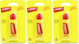 Carmex Original Lip Balm Tube 10g | Moisturising | Chapped Lips Relief X 3