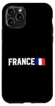 Coque pour iPhone 11 Pro Drapeau France Fière Patriotique FR Fierté Paris Souvenir