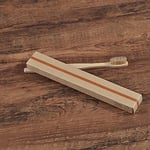 VCX Eco Friendly bamboo toothbrush wooden Tooth Brush Soft bristle Tip Charcoal for adults oral care custom toothbrush 10pcs (Color : 10PC Beige)