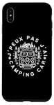 Coque pour iPhone XS Max J'Peux Pas J'ai Camping Car Humour 70's Rétro Vintage