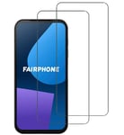 Safety Glass for Fairphone 5 Screen Protector Foil 9H Tempered 2 Piece