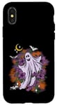 iPhone X/XS Vintage Floral Ghost Cute Halloween Womens Kids Man Case