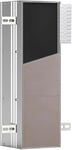 EMCO Asis Plus Module WC encastré avec porte-papier toilette, armoire de salle de bain pour espace de rangement invisible, armoire haute avec fonction push to ouverture et 3 compartiments, butée de porte gauche