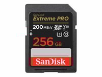 SanDisk Minneskort SDXC Extreme Pro 256GB 200MB/s UHS-I C10 V30 U3
