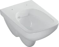Geberit Geberit Selnova Compact Hängande Wc Skål, Trattformad, B35cm, H34,5Cm, T49cm, Kort, Geometrisk Form, Rimfree [6]