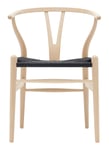 CH24 Y-Chair - Soaped Beech/Black