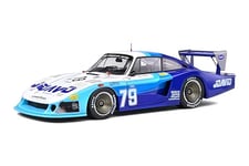 SOLIDO- 1:18 Porsche 935 Moby Dick 79 Fitzpatrick/Hobbs 24H Le Mans 198 Voiture Miniature de Collection, 1805402, White/Blue