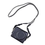 Couleur noire - Étui en cuir PU pour appareil photo Sony ZV1 ZV 1, housse de protection avec bandoulière
