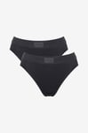 Sloggi - Trosa Sloggi Double Comfort T Tai 2P - Svart