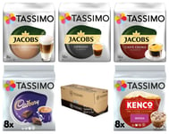 TASSIMO JACOBS Variety Box 56 ☕ T Discs Pods Coffee Latte Cadbury Mocha Espresso