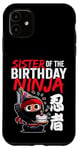 Coque pour iPhone 11 Ninja, thème japonais pour sœur de l'anniversaire
