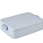 Mepal Lunch Box Large - Lunch Box To Go - For 4 Sandwiches or 8 Slices of Bread - Snack & Lunch - Lunch Box Adults - Nordic blue