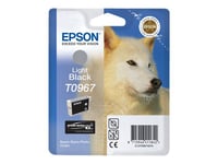 Epson T0967 - 11.4 ml - noir clair - originale - emballage coque avec alarme radioélectrique/ acoustique - cartouche d'encre - pour Stylus Photo R2880