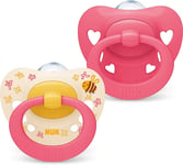 NUK Signature Baby Dummy | 18-36 Months | Soothes 95% of Babies | Heart-Shaped B