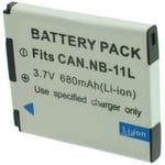 Batterie pour CANON IXUS 180 - Garantie 1 an