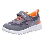 Superfit Sport7 Mini Sneaker, Light Grey Orange 2500, 3.5 UK Child