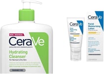 Cerave Hydrating Cleanser for Normal to Dry Skin 1 Litre with Hyaluronic Acid an