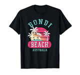 Retro Bondi Beach Australia Distressed Graphic Design T-Shirt