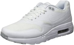 Nike - Air Max 1 Ultra Essential - Baskets Basses - Homme - Blanc (White/White/Pure Platinum) - 45 EU