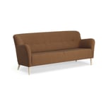 Swedese Nova soffa 3-sits med knappar 200 cm MLF 15 Stockwell-ask naturlack