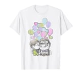 Disney Pixar Up Carl And Ellie Balloons Sketch T-Shirt