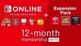 Nintendo eShop Abonnement Switch Online + Pack additionnel 12 mois (Famille)