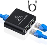 Switch Ethernet 2 Port, Switch Rj45 Splitter 1000 Mbps, Switch Ethernet Double Rj45 Pour Ordinateur, Hub, Commutateur, Routeur, Décodeur, Télévision Numérique, Etc.[X114]