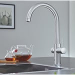 Grohe Red Duo Chrome Instant Boiling Water Tap with M Size Boiler  30058001