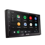 SNOOPER SMH-520DAB 7" Mechless Multimedia Receiver/Player/Stereo with Advanced Wired & Wireless Smartphone Control, Digital Radio, Android USB Mirroring, Online Google Map and Offline iGO Map App