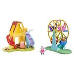 Peppa Pig Weebles Wind & Wobble Playhouse, First Peppa Pig Toy, preschool toy, imaginative play, gift for 18 months+ & F25125L1 Pep Peppas Ferris Wheel Ride Playset