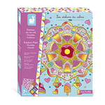 Janod - “Rainbow Mandala” Painting Set - Les Ateliers du Calme - Children’s Arts & Crafts Kit - 4 Pictures to Complete - Fine Motor Skills and Concentration - Ages 7 years + - J07992