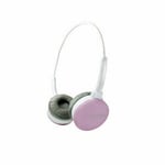 Cliptec Adjustable Adults Boys Girls Childs Kids Headphones Pink White