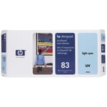 HP UV printerhoved (inkl. rengøringskit) lys cyan nr. 83 C4964A