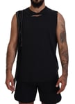 DSQUARED2 T-shirt Black Chain Embellished Sleeveless Men Tank IT48/US38/M