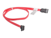 Lanberg - SATA-kabel - Serial ATA 150/300 - SATA (hane) till SATA (hane) vinklad - 50 cm - röd