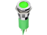 Apem Q14f1cxxg24e Led-Signallampa Grön Flush 5 Mcd