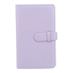 Photo Bookshelf Album, 3 Inch 96 Pockets Photo Book Album with 16 Pages Photograph Storage Holds Card Case Commemoration Day Albums Holiday Gift for Instax Mini 11/8/9/7s/25/70/90(Purple)