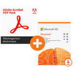 Pack Microsoft 365 Personnel + Adobe Acrobat PDF Pack - 1 utilisateur - Abonnement 1 an